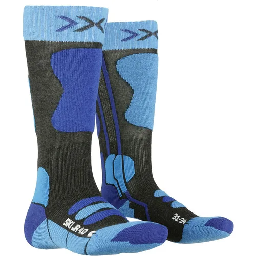 X-Socks X-socks Ski JR 4.0 anthracite melange/electric blue (G285) 24-26