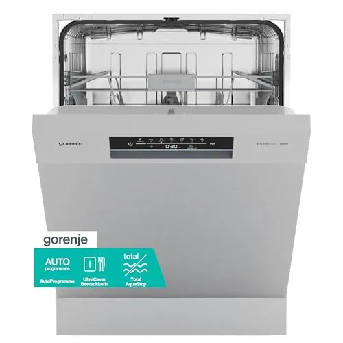 GORENJE Unterbaugeschirrspüler GU642D90X – Effizient und zuverlässig - Der GU642D90X von GORENJE ist ein leistungsstarker Unterbaugeschirrspüler für 14 Maßgedecke. Perfekt für Familien, bietet er eine praktische Startzeitvorwahl und sorgt für sauberes Geschirr – Tag für Tag.