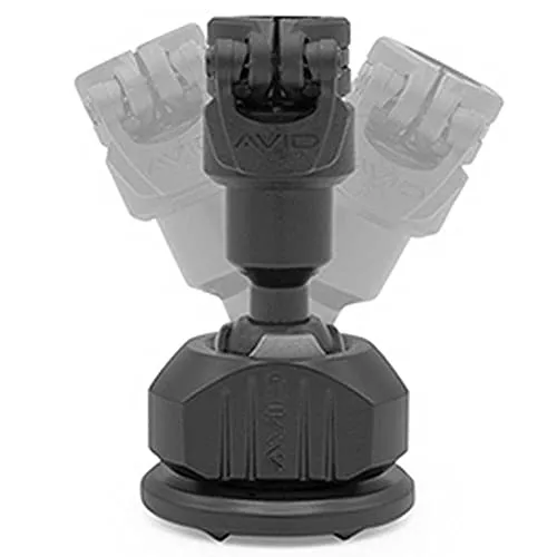 Avid Carp Lok Down Einstellbarer Bühnenständer für Angelausrüstung, Outdoor-Ausrüstung, Schwarz, Metall