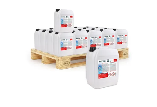 BAYZID Chlor 13% flüssig 12,5 kg für Poolpflege - Effektives Desinfektionsmittel für Pools, ideal für öffentliche und private Schwimmbäder. Schnelle Lieferung und gebrauchsfertig für mühelose Anwendung.