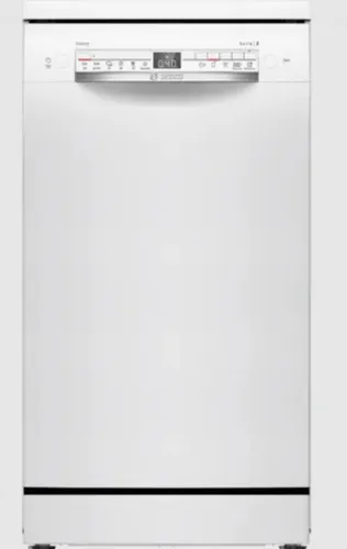 Bosch SPS2HKW58E Spülmaschine 45CM - Schlanker Geschirrspüler mit 10 Besteckplätzen, ideal für kleine Küchen. Smart-Home-kompatibel dank WiFi und energieeffizient in Klasse E.