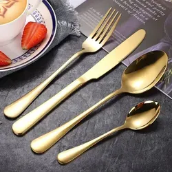 teiliges Besteckset in exklusiven schönen Farben buntes Besteck Gold - Gold 4