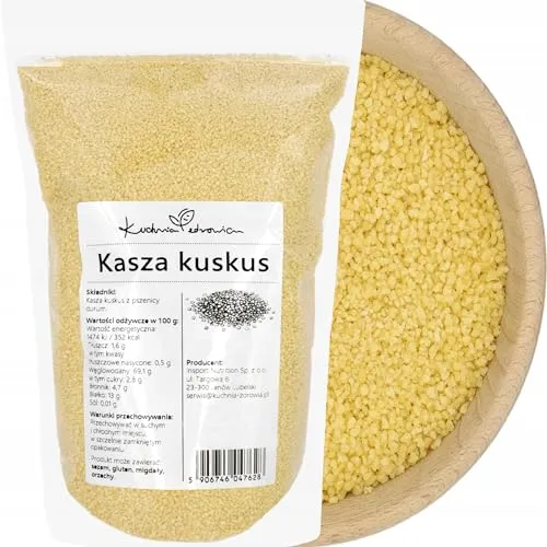 Kuskus aus Hartweizengrieß – Schnell & einfach zubereitet – Für gesunde Küche & Salate 1 Kilogramm | KUCHNIA ZDROWIA