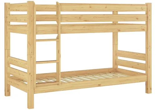 ERST-HOLZ Etagenbett Etagenbett 90 x 200 cm Kiefer für Kinder und Erwachsene Nische 70