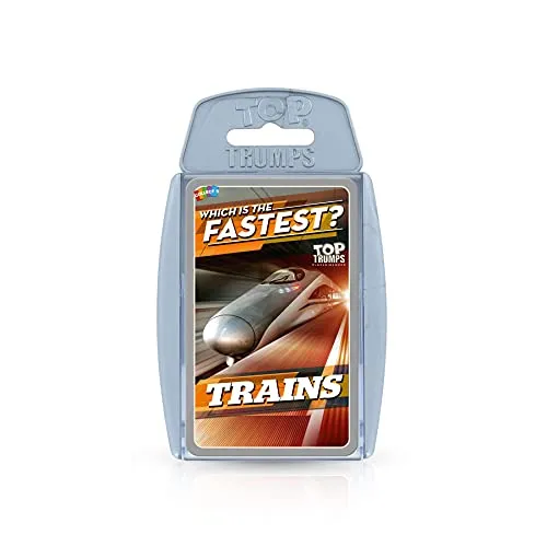Top Trumps Trains Classics Kartenspiel, erfahren Sie mehr über die Londoner U-Bahn, die Deutschen Eiszüge und Peking Shanghai in diesem pädagogischen Spiel, Geschenk und Spielzeug für Jungen und