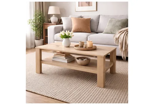 HTI-Living Couchtisch Nina Rechteckig Artisaneiche Blau - Eleganter Couchtisch in Artisaneiche mit praktischer Ablage. Maße: 100x59,8x42 cm, ideal für Ihr Wohnzimmer. Lieferung zerlegt zur einfachen Selbstmontage.