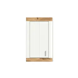 Hängeschrank LAREDO - Weiß Matt - Nox Oak - Badezimmerschrank mit modernem Design, ideal für kleine Bäder und als Topseller beliebt. Praktische Stauraumlösung für Unisex Erwachsene.