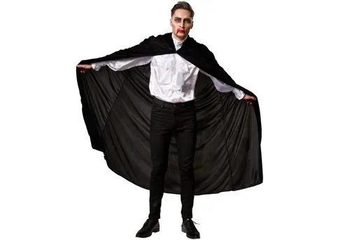 dressforfun Umhang Samt Umhang mit Kapuze, Ärmelloser Umhang mit Klettverschluss