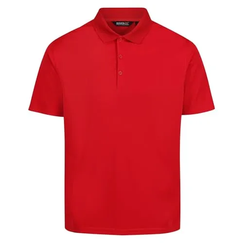 Regatta Professional Herren Mens Pro Wicking Polo Short Sleeved T Shirt Polohemd, Klassisches Rot, 3XL