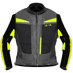 Motoairbag MAB v4.0 Airbag Jacke grau L-XL für Männer - Motorradjacke mit abnehmbaren Ärmeln und 2 Airbagsystemen für Rücken und Brust, wiederverwendbar und vielseitig tragbar.