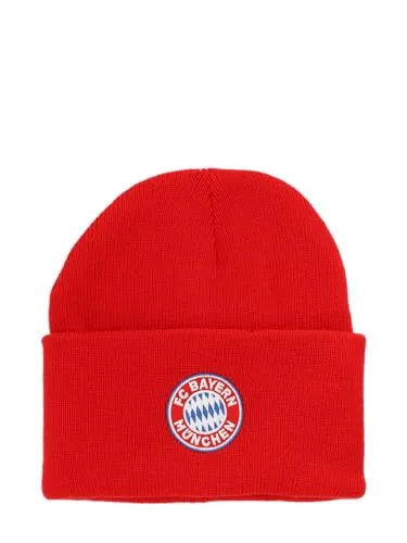 FC Bayern München Strickmütze für Kinder – Rot mit Logo - Offizielle FC Bayern München Strickmütze für Kinder in leuchtendem Rot. Ideal für kleine Fans, bietet sie Komfort und Stil. Perfekt für kalte Tage im Stadion oder beim Spielen!