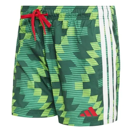 adidas Performance Badeshorts FB AOP SH 5IN SESOGR/WHITE L - Stylische Badeshorts in SESOGR/WHITE, Größe L. Hergestellt aus 100 % recyceltem Polyester, ideal für nachhaltigen Wasserspaß.