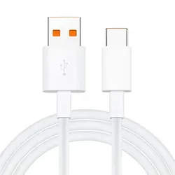 Original Xiaomi USB-A / USB-C 6A Kabel, Laden und Synchronisieren - Weiß - Weiß