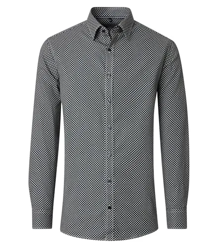CASAMODA Freizeithemd Print Comfort Fit - Modisch und Bequem - Bequemes Freizeithemd mit modischem Print und Kent-Kragen. Aus robustem Twill, ideal für den Alltag und sorgt für hohen Tragekomfort.