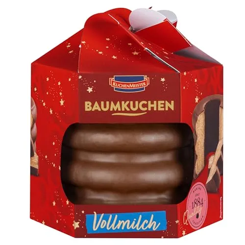KuchenMeister Baumkuchen mit Vollmilchschokolade und Marzipan 300g