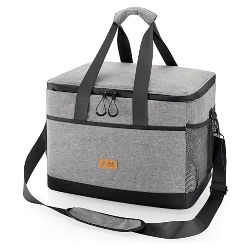 Valle Verde Multifunktionale Kühltasche 20L – Kühlbox mit 4-lagiger Isolierung, Auslaufsicher, mit Seitentaschen & Flaschenöffner – Ideal für Einkäufe, Picknicks & Ausflüge