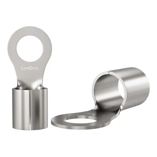 25x Ringkabelschuh blank 4-6mm² Lochdurchmesser M4 Ringzunge Kupfer verzinnt