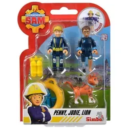 SIMBA Spielwelt Simba 109252515 - Sam Figurines Doppelpack IV, 4-sort. Penny; Jodie; Lion