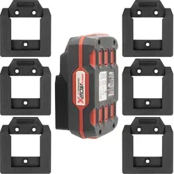 6er Set Akku Halter für Parkside 20V Akkus