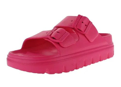 Dockers by Gerli Pantolette - Modische Sandale mit Plateau in Pink - Wanderschuhe in Größe 38, ideal für den Sommer. Mit verstellbaren Schnallen und komfortablem Plateau für perfekten Tragekomfort.
