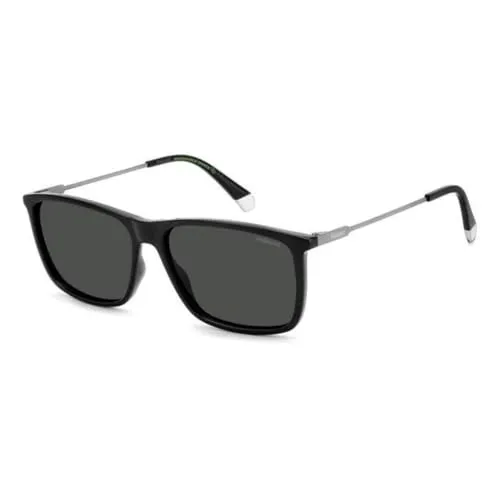 Polaroid Pld 4130/s/x 807/M9 BLACK Sunglasses Men's Acetate, Standard, 59