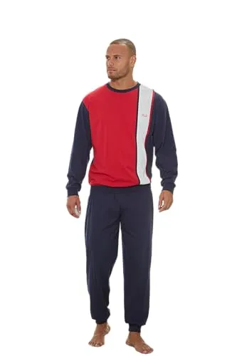 H.I.S Pyjama lang Rundhals - Bequemer Homewear für entspannte Nächte und gemütliche Tage