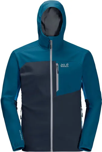 Jack Wolfskin Herren EAGLE PEAK II SOFTSHELL M - Winddichte Softshelljacke - Wanderjacken: Sehr wasserabweisende und elastische Softshelljacke, ideal für Outdoor-Aktivitäten bei wechselhaftem Wetter.