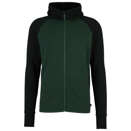 Stoic - MerinoFleece260 FlenSt. Zip Hoody - Merinohoodie Gr L grün/schwarz
