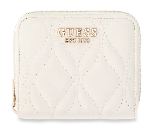 GUESS Geldbörse Maxine SLG Zip Around Wallet Cream White in weiß von GUESS