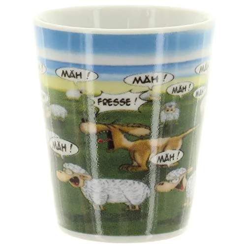 Hösti Eierbecher Schafherde Mäh! Mäh! Fresse! Schafe und Hund