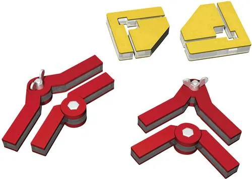 Proses PPR-SS-05 Snap&Glue Freiwinkel - Praktische Winkelmagneten für präzisen Zusammenbau von Gebäudebausätzen. Justierbare Magnetarme ermöglichen flexible Winkel von 90° bis 180°. Ideal für Kunststoff-, Holz- und Lasercut-Bausätze.