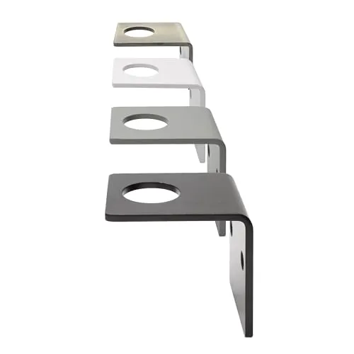 1x Natural Goods Berlin Seifenspender BLITZEBLANK Wandbefestigung Desinfektionsspender Wandhalterung Pumpspender Lotion Spülmittel Metall Halterung Glas Badezimmer Flur Küche Wandmontage (Grau)