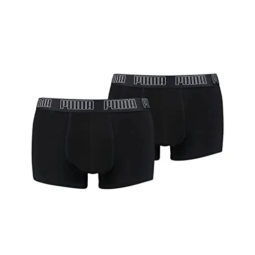 PUMA Herren Puma Basic Men's (2 Pack) Trunks, Schwarz, L EU