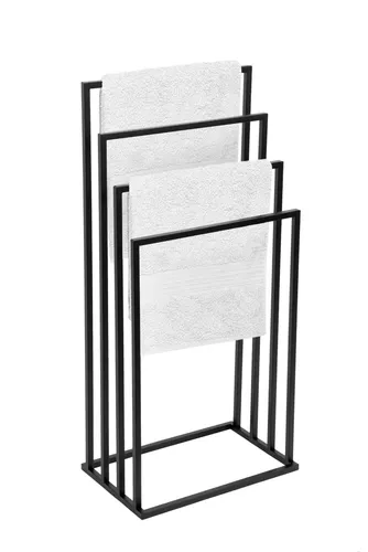 FRAMADO Metall Handtuchständer - Badetuchhalter Modern Design, Keine Montage