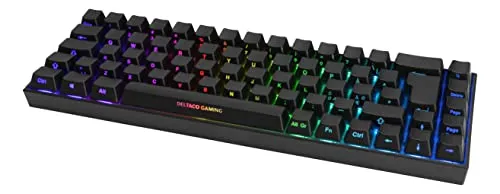 DELTACO GAMING – Mechanische Gaming Tastatur GAM-100-DE - Hochwertige mechanische Gaming Tastatur, optimiert für präzises Gameplay und langlebige Tastenanschläge, ideal für Gamer.