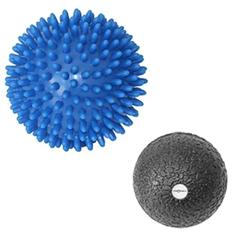 Sporttrend 24® ø 9cm Massageball Igelball + 6cm Faszienball | Massage