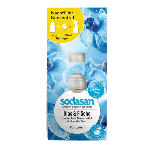 Sodasan Glas & Flächen Reiniger - Konzentrat 100ml Glasreiniger