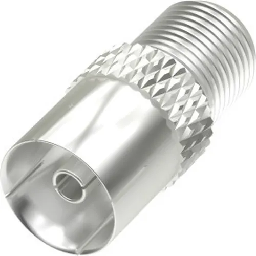 Hama 00205224 Adapter Sat, F-Koppler - Langlebige Koaxialkupplung für optimale Signalübertragung in HiFi-Anlagen