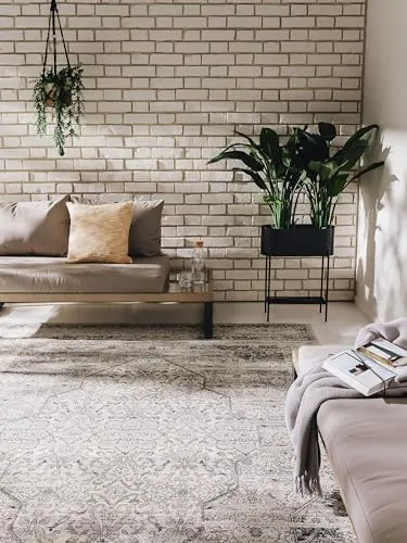 benuta Nest In- & Outdoor Teppich Artis - Anthrazit 120x180 cm - Teppich für Innen- und Außenbereiche, strapazierfähig und pflegeleicht. Perfekt für Balkon, Terrasse und Wohnzimmer, mit OEKO-TEX STANDARD 100 Siegel.