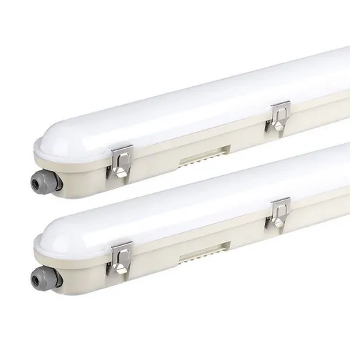 Deckenlampe Weiß Wannenleuchte LED IP65 2er Set - Lampen für Nassräume und Werkstätten, mit hoher Schutzart IP65 und 5760 Lumen, ideal für optimale Beleuchtung in Garagen und Industriehallen.