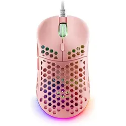 Mars Gaming MM55P, rechts, Optisch, USB Typ-A, 12800 DPI, Pink - Rosa