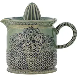 Liselu Zitronensaftpresse aus Steingut - Grün - Elegante Zitronensaftpresse aus grünem Steingut, ideal für frischen Saft und stilvolle Küche.