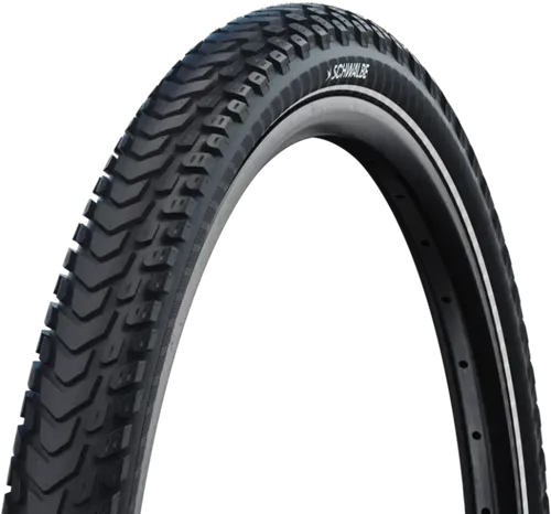 Schwalbe Fahrradreifen Marathon Mondial – Vielseitiger Reise-Reifen mit Double Defense Pannenschutz - Fahrradreifen für E-Bike, Trekking-Fahrrad & Citybike – Ideal für Abenteuer auf Asphalt und Schotter mit maximalem Pannenschutz und Flexibilität.