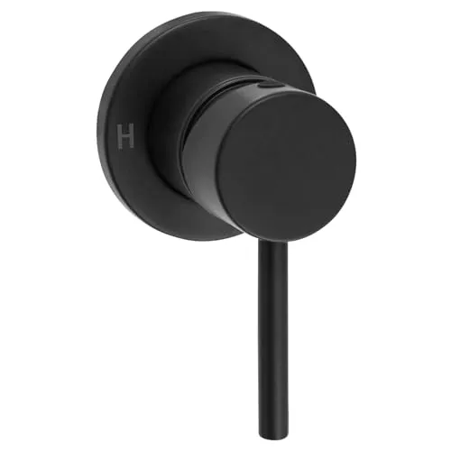 Welfenstein Unterputz Armatur UDA37-PA Einhebelmischer für Dusche oder Wanne schwarz matt