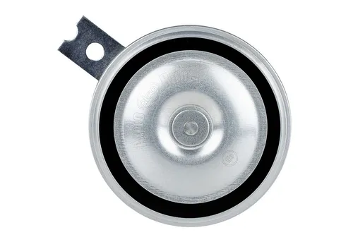 alca Hupe Signalhorn 100 mm 12 V 440 Hz Hochtöner 112 dB silberne Farbe KFZ-Adapter