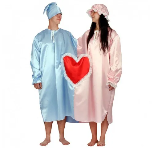 Lipta TDP Kostüm Schlafwandler Paar - Lustiges Partyspiel für Hochzeiten - Ideal für Polterabende und Hochzeiten: Das Schlafwandler-Paar Kostüm sorgt für jede Menge Spaß! Verkleidet und mit witzigen Aufgaben bringt es frischen Wind in jede Feier.