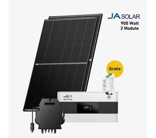 Balkonkraftwerk 900 Watt Komplettset mit SunEnergyXT BK215 Plus - Effizientes bifaziales Komplettset mit 900 W Solarmodulen, 2150 Wh Speicher und Wechselrichter für optimale Energieerzeugung auf Ihrem Balkon.