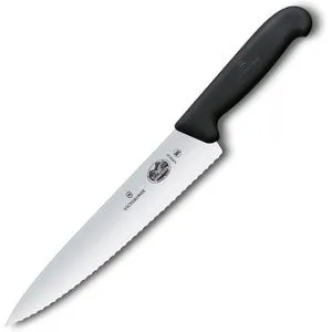 Victorinox Tranchiermesser Fibrox 5.2033.25, Kunststoffgriff, Edelstahlklinge 25 cm