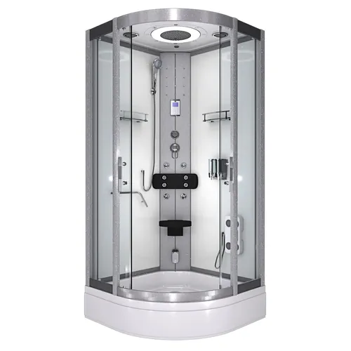 AcquaVapore Dampfdusche Dusche Duschkabine D58-50T2 Duschtempel Sauna 90x90 cm