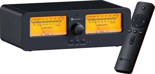Fosi Audio LC30 VU Verstärker/Boxen Umschalter Orange